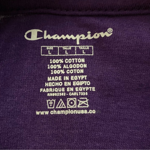 Champion purple‎ T-Shirt - Picture 10 of 11